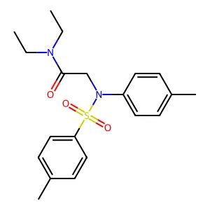 N,N-diethyl-2-(4-methyl-N-(4-methylphenyl)sulfonylanilino)acetamide structure