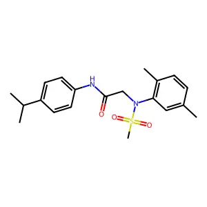 2-(2,5-dimethyl-N-methylsulfonylanilino)-N-(4-propan-2-ylphenyl)acetamide structure