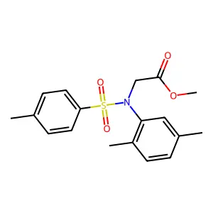 Methyl N-(2,5-dimethylphenyl)-N-[(4-methylphenyl)sulfonyl]glycinate structure