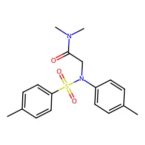 N,N-dimethyl-2-(4-methyl-N-(4-methylphenyl)sulfonylanilino)acetamide structure