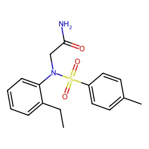 2-(2-ethyl-N-(4-methylphenyl)sulfonylanilino)acetamide structure
