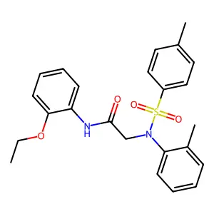 N-(2-ethoxyphenyl)-2-(2-methyl-N-(4-methylphenyl)sulfonylanilino)acetamide structure