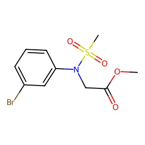 Methyl N-(3-bromophenyl)-N-(methylsulfonyl)glycinate structure