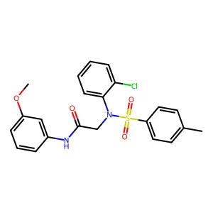 2-{2-chloro[(4-methylphenyl)sulfonyl]anilino}-N-(3-methoxyphenyl)acetamide structure