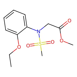 Methyl N-(2-ethoxyphenyl)-N-(methylsulfonyl)glycinate structure