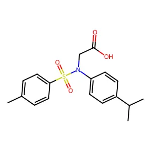 N-(4-Isopropylphenyl)-N-[(4-methylphenyl)sulfonyl]glycine structure