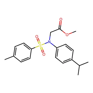 Methyl N-(4-isopropylphenyl)-N-[(4-methylphenyl)sulfonyl]glycinate structure