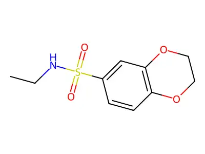 N-ethyl-2,3-dihydro-1,4-benzodioxine-6-sulfonamide structure