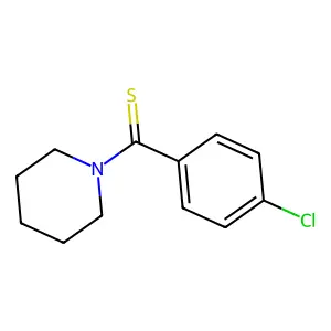 (4-Chlorophenyl)(piperidin-1-yl)methanethione structure