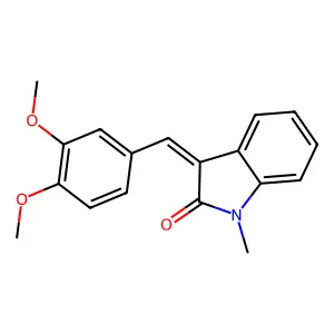 3-[(3,4-Dimethoxyphenyl)methylene]-1,3-dihydro-1-methyl-2H-indol-2-one structure