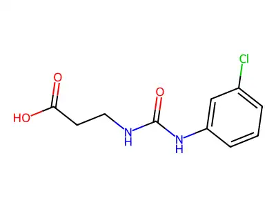 3-{[(3-Chloroanilino)carbonyl]amino}propanoic acid structure