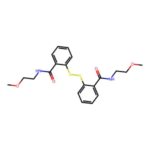 Benzamide, 2,2'-dithiobis(5-chloro-N-(2-methoxyethyl)- structure