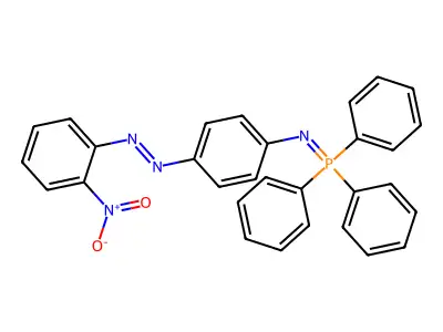 Benzenamine, 4-[2-(2-nitrophenyl)diazenyl]-N-(triphenylphosphoranylidene)- structure