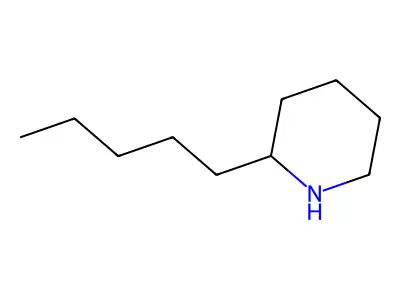 2-Pentylpiperidine structure