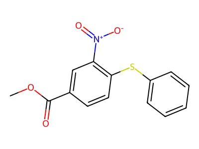 Methyl 3-nitro-4-(phenylthio)benzoate structure