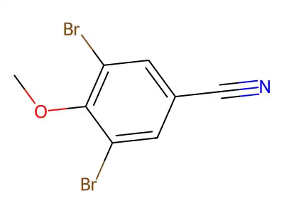 3,5-Dibromo-4-methoxybenzonitrile structure