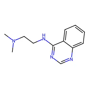 N1,N1-dimethyl-N2-4-quinazolinyl-1,2-ethanediamine structure
