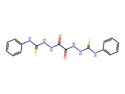 N,N'-bis[(phenylcarbamothioyl)amino]ethanediamide structure