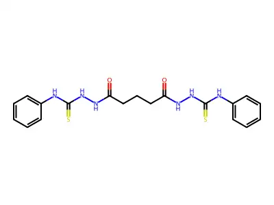 1-[[5-Oxo-5-[2-(phenylcarbamothioyl)hydrazinyl]pentanoyl]amino]-3-phenylthiourea structure