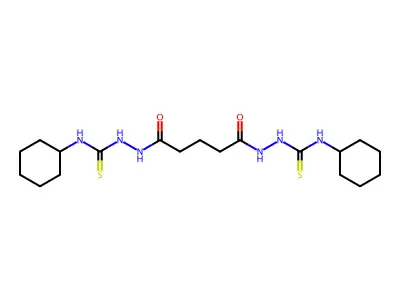 1-cyclohexyl-3-[[5-[2-(cyclohexylcarbamothioyl)hydrazinyl]-5 structure