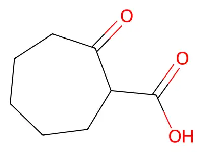 Cycloheptanevaleric acid, 2-oxo- structure