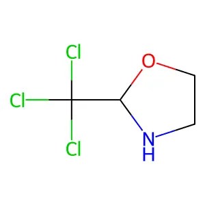 2-(Trichloromethyl)oxazolidine structure