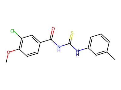 3-chloro-4-methoxy-N-[(3-methylphenyl)carbamothioyl]benzamide structure
