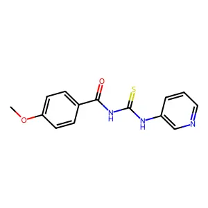 4-methoxy-N-(pyridin-3-ylcarbamothioyl)benzamide structure