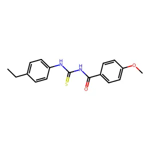N-[(4-ethylphenyl)carbamothioyl]-4-methoxybenzamide structure
