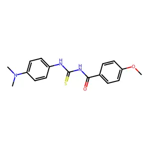 N-[[4-(dimethylamino)phenyl]carbamothioyl]-4-methoxybenzamide structure