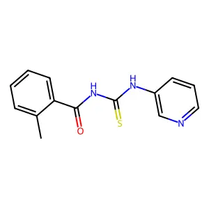 2-methyl-N-(pyridin-3-ylcarbamothioyl)benzamide structure
