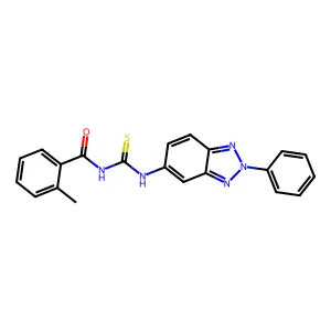 1-(2-Methyl-benzoyl)-3-(2-phenyl-2H-benzotriazol-5-yl)-thiourea structure