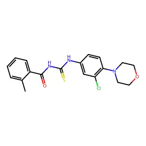 1-(3-Chloro-4-morpholin-4-yl-phenyl)-3-(2-methyl-benzoyl)-thiourea structure