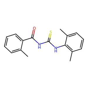 N-[(2,6-dimethylphenyl)carbamothioyl]-2-methylbenzamide structure