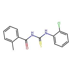 N-[(2-chlorophenyl)carbamothioyl]-2-methylbenzamide structure