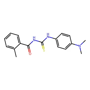 N-{[4-(dimethylamino)phenyl]carbamothioyl}-2-methylbenzamide structure