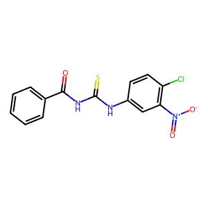 N-[(4-chloro-3-nitrophenyl)carbamothioyl]benzamide structure