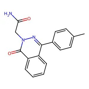 2-[4-(4-Methylphenyl)-1-oxophthalazin-2-yl]acetamide structure