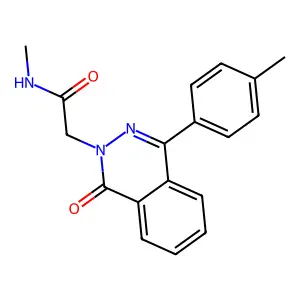 N-methyl-2-[4-(4-methylphenyl)-1-oxophthalazin-2-yl]acetamide structure