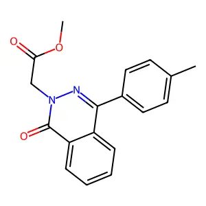 Methyl 2-[4-(4-methylphenyl)-1-oxophthalazin-2-yl]acetate structure