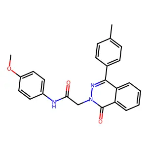 N-(4-methoxyphenyl)-2-[4-(4-methylphenyl)-1-oxophthalazin-2(1H)-yl]acetamide structure