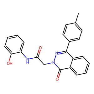 N-(2-hydroxyphenyl)-2-[4-(4-methylphenyl)-1-oxophthalazin-2(1H)-yl]acetamide structure