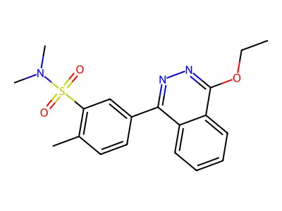 5-(4-ethoxyphthalazin-1-yl)-N,N,2-trimethylbenzenesulfonamide structure