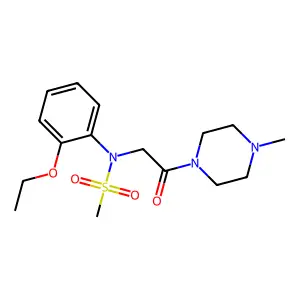 N-(2-ethoxyphenyl)-N-[2-(4-methylpiperazin-1-yl)-2-oxoethyl]methanesulfonamide structure