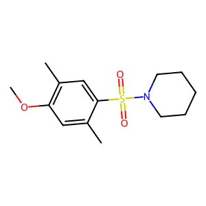 1-(4-Methoxy-2,5-dimethylphenyl)sulfonylpiperidine structure
