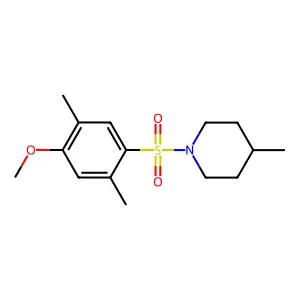 1-(4-Methoxy-2,5-dimethylphenyl)sulfonyl-4-methylpiperidine structure