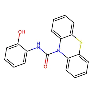 N-(2-hydroxyphenyl)-10H-phenothiazine-10-carboxamide structure