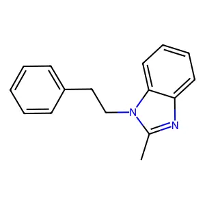 2-Methyl-1-(2-phenylethyl)benzimidazole structure
