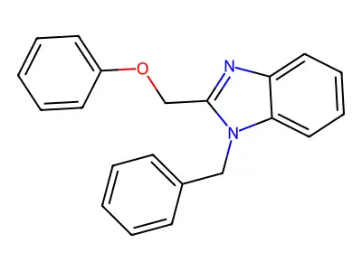 1-Benzyl-2-(phenoxymethyl)benzimidazole structure