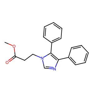 methyl 3-(4,5-diphenyl-1H-imidazol-1-yl)propanoate structure